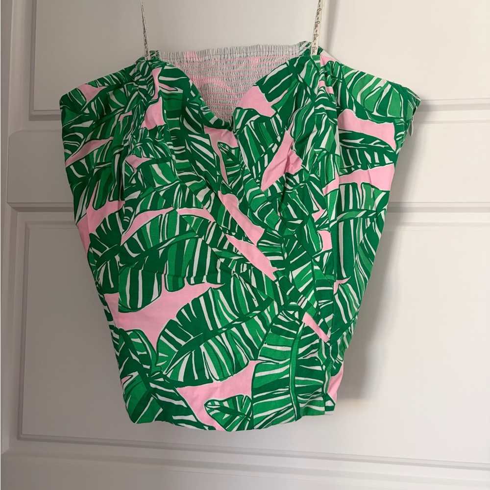 Lilly Pulitzer Kylo Strapless Bustier Top- Let’s Go Bananas